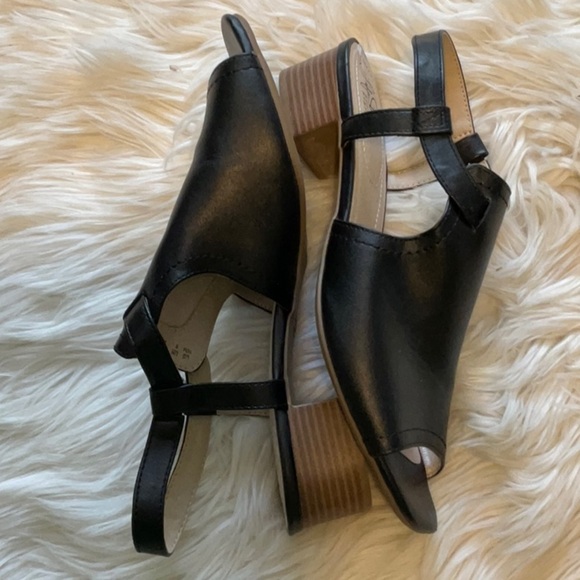 LifeStride MONA Women Minimalist Casual Open Toe Black Sandals Size 10 Workwear - Picture 5 of 12